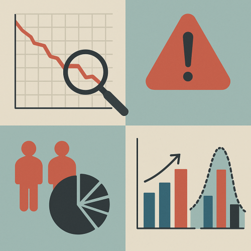 Alarming health statistic in a news headline, showing how risk figures can mislead readers