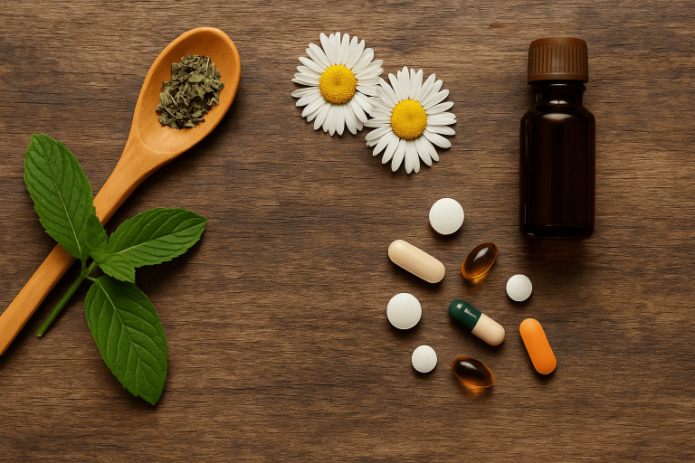 Herbal remedies and plants, some of which contain toxic natural compounds